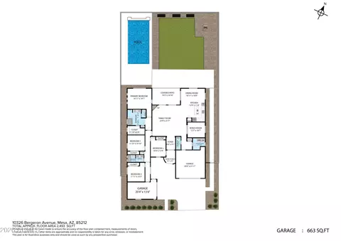 Floorplan - 10326 E Bergeron Ave, Mesa, AZ 85212 photo 4 of 4