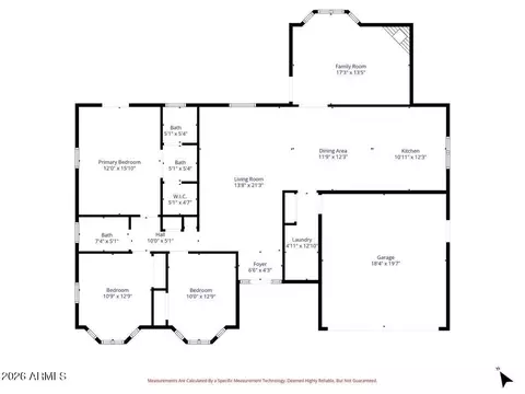 Floorplan - 5606 Enrose St, Mesa, AZ 85205 photo 2 of 2