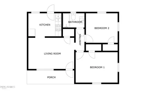 Floorplan - 9602 N 18th Ave, Phoenix, AZ 85021 photo 3 of 3