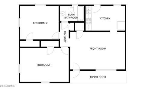 Floorplan - 9602 N 18th Ave, Phoenix, AZ 85021 photo 1 of 3
