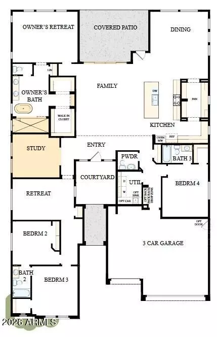 Floorplan - 1076 W Golden Ore Pass Pass, Apache Junction, AZ 85120 photo 1 of 1