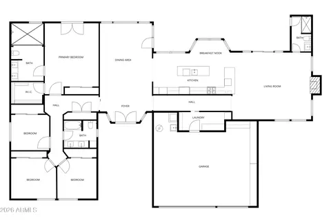 Floorplan - 3620 E Coconino Pl, Phoenix, AZ 85044 photo 1 of 1