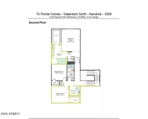 Floorplan - 1478 E Lodgepole Dr, Gilbert, AZ 85298 photo 2 of 2