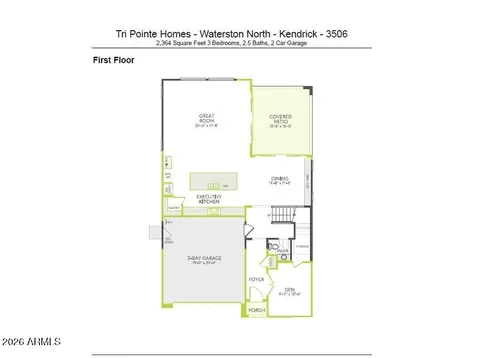 Floorplan - 1478 E Lodgepole Dr, Gilbert, AZ 85298 photo 1 of 2