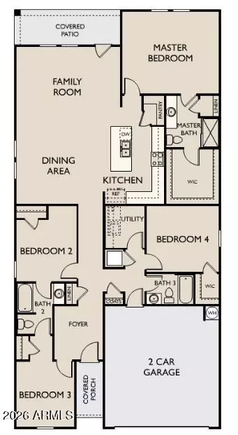Floorplan - 12735 E Wallflower Ln, Florence, AZ 85132 photo 1 of 1