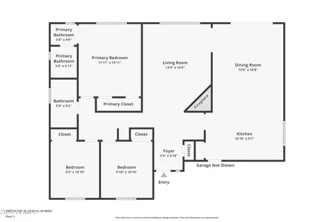 Floorplan - 16802 N 34th Dr, Phoenix, AZ 85053 photo 1 of 1