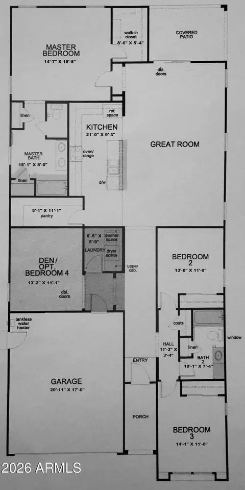 Floorplan - 5011 E Greenway St, Mesa, AZ 85205 photo 1 of 2