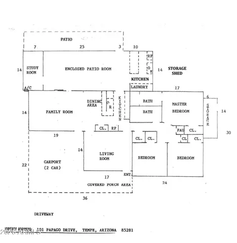 Floorplan - 101 E Papago Dr E, Tempe, AZ 85288 photo 1 of 1