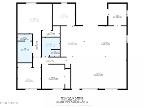 Floorplan - 3718 Evans Dr, Phoenix, AZ 85032 photo 1 of 1