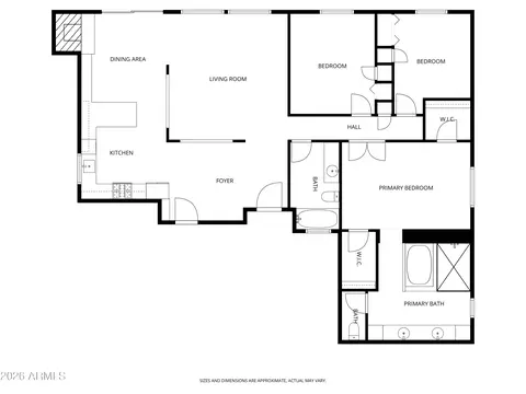 Floorplan - 9832 N 29th St, Phoenix, AZ 85028 photo 1 of 1