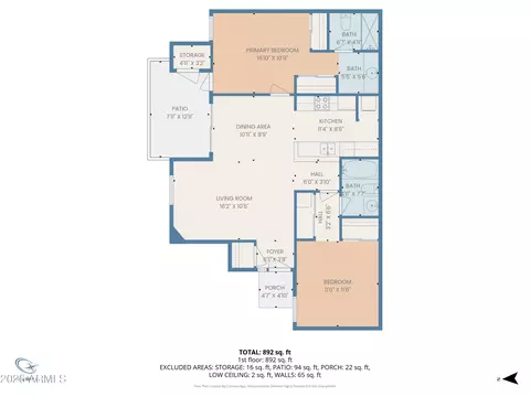 Floorplan - 1333 E Morten Ave #105, Phoenix, AZ 85020 photo 1 of 2