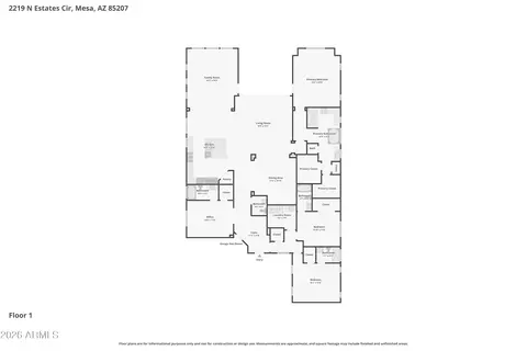 Floorplan - 2219 N Estates Cir, Mesa, AZ 85207 photo 1 of 1