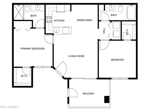 Floorplan - 1295 N Ash St #817, Gilbert, AZ 85233 photo 1 of 1