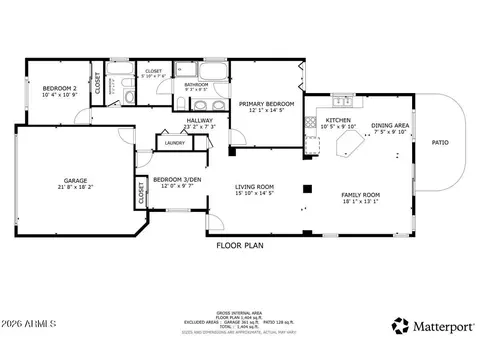 Floorplan - 4626 E Charleston Ave, Phoenix, AZ 85032 photo 2 of 2