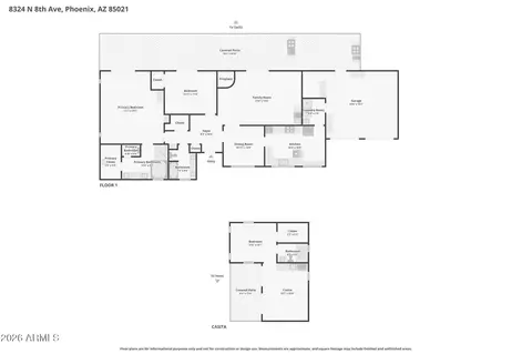 Floorplan - 8324 N 8th Ave, Phoenix, AZ 85021 photo 2 of 2