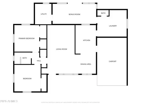 Floorplan - 5437 E Butte St, Mesa, AZ 85205 photo 1 of 1