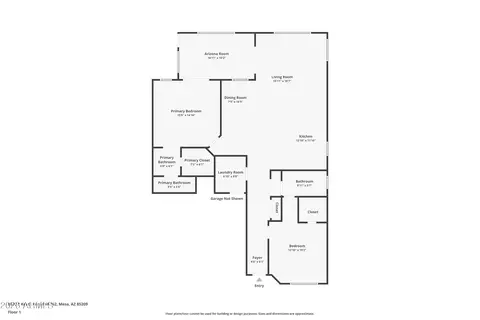 Floorplan - 8020 E Keats Ave #262, Mesa, AZ 85209 photo 1 of 1