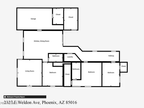 Floorplan - 2327 E Weldon Ave, Phoenix, AZ 85016 photo 2 of 2
