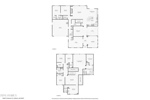 Floorplan - 3469 E Cabazon Ct, Gilbert, AZ 85297 photo 3 of 3