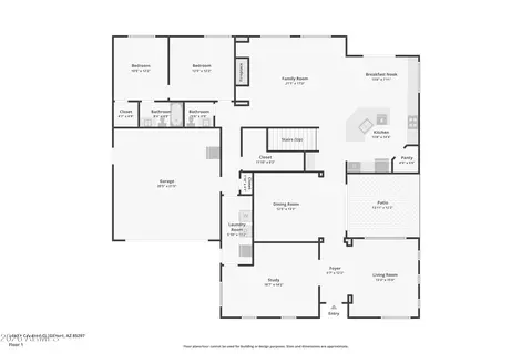 Floorplan - 3469 E Cabazon Ct, Gilbert, AZ 85297 photo 1 of 3