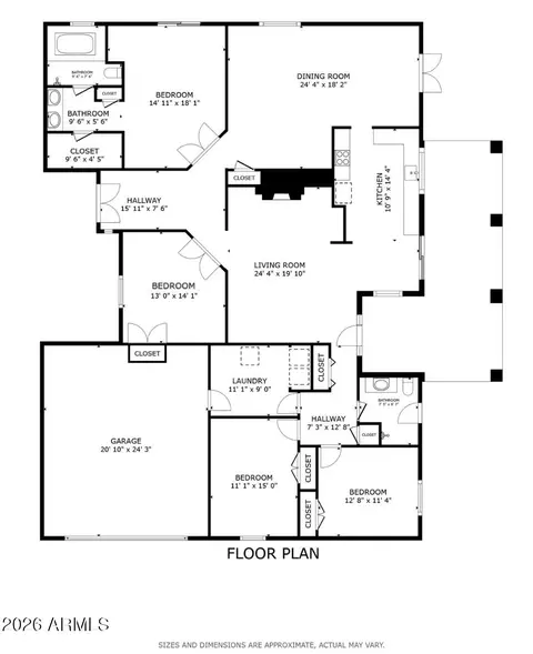 Floorplan - 312 E Brook Hollow Dr, Phoenix, AZ 85022 photo 1 of 2
