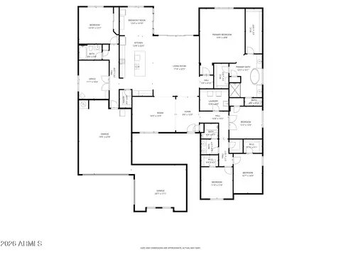 Floorplan - 2997 E Wildhorse Dr, Gilbert, AZ 85297 photo 1 of 1