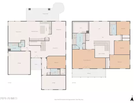 Floorplan - 2676 E La Costa Dr, Gilbert, AZ 85298 photo 2 of 4