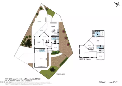 Floorplan - 1539 E Winged Foot Rd, Phoenix, AZ 85022 photo 2 of 2