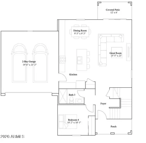 Floorplan - 10225 S Flume Trl, Apache Junction, AZ 85120 photo 1 of 2