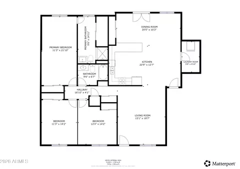 Floorplan - 3765 E Pershing Ave, Phoenix, AZ 85032 photo 1 of 1