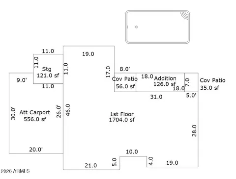 Floorplan - 6740 N 15th St, Phoenix, AZ 85014 photo 2 of 2