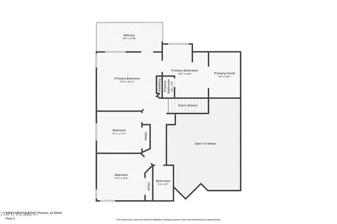 Floorplan - 1454 E Nighthawk Way, Phoenix, AZ 85048 photo 2 of 3