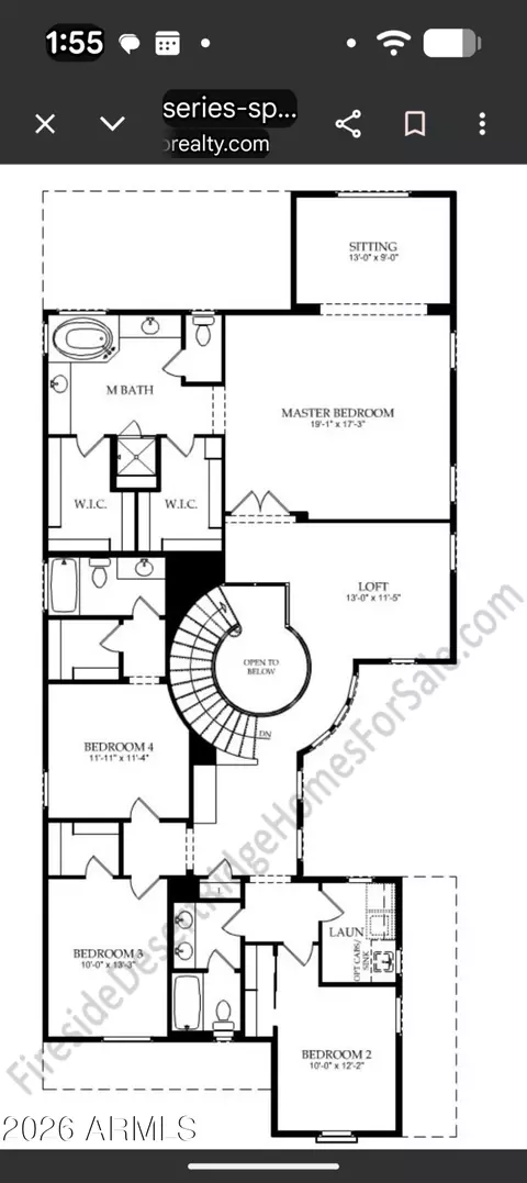 Floorplan - 3608 E Salter Dr, Phoenix, AZ 85050 photo 2 of 3