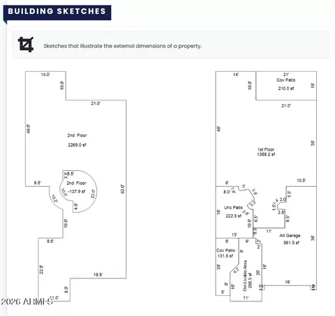 Floorplan - 3608 E Salter Dr, Phoenix, AZ 85050 photo 3 of 3