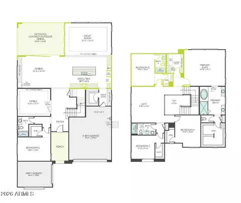 Floorplan - 5729 S Quartz St, Gilbert, AZ 85298 photo 1 of 1