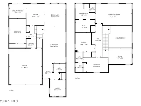 Floorplan - 3320 E Merlot St, Gilbert, AZ 85298 photo 3 of 5