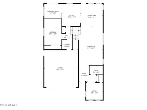 Floorplan - 3320 E Merlot St, Gilbert, AZ 85298 photo 4 of 5