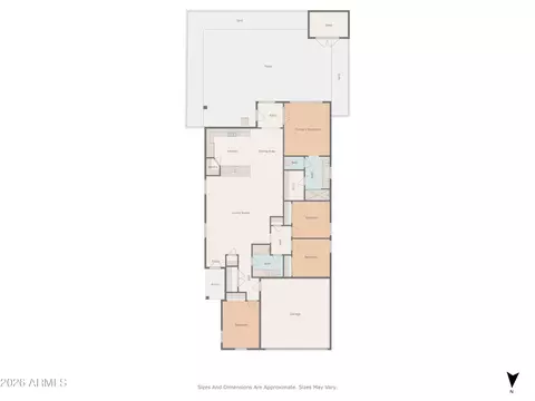 Floorplan - 4143 E Appaloosa Rd, Gilbert, AZ 85296 photo 1 of 2