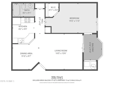 Floorplan - 2025 E Campbell Ave #111, Phoenix, AZ 85016 photo 1 of 1