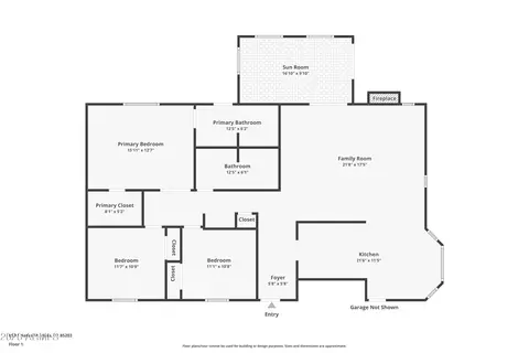Floorplan - 653 E Bates St, Mesa, AZ 85203 photo 1 of 1