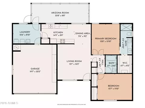 Floorplan - 7824 E Navarro Ave, Mesa, AZ 85209 photo 2 of 2