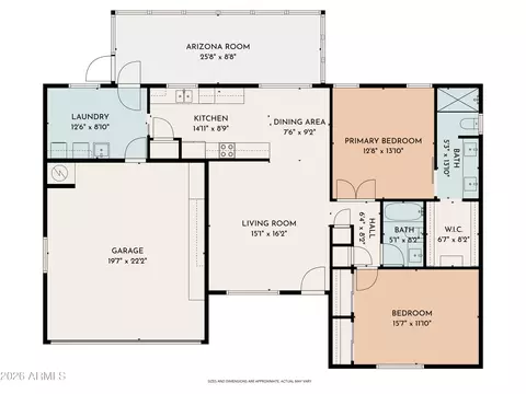 Floorplan - 7824 E Navarro Ave, Mesa, AZ 85209 photo 1 of 2