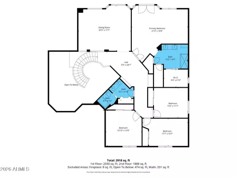 Floorplan - 2175 E Sierra Madre Ave, Gilbert, AZ 85296 photo 2 of 5