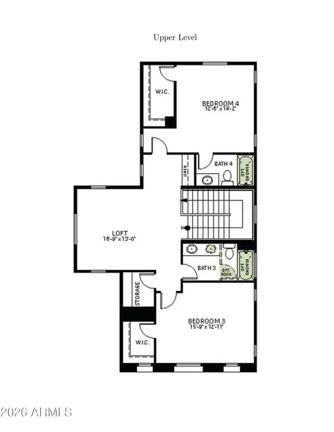 Floorplan - 1087 E Knightsbridge Way, Gilbert, AZ 85297 photo 2 of 4