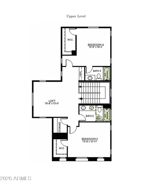 Floorplan - 1087 E Knightsbridge Way, Gilbert, AZ 85297 photo 4 of 4