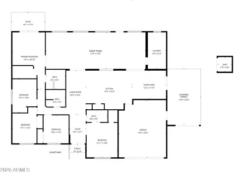 Floorplan - 2425 W Impala Cir, Mesa, AZ 85202 photo 1 of 1