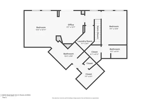 Floorplan - 5015 E Cheyenne Dr #41, Phoenix, AZ 85044 photo 3 of 3