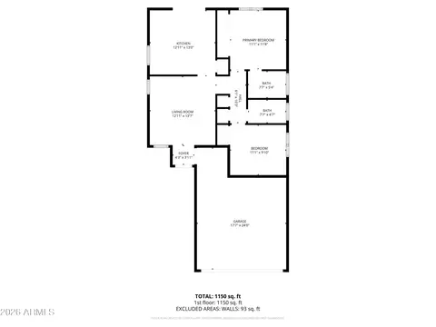 Floorplan - 4825 N 85th Ave, Phoenix, AZ 85037 photo 1 of 1