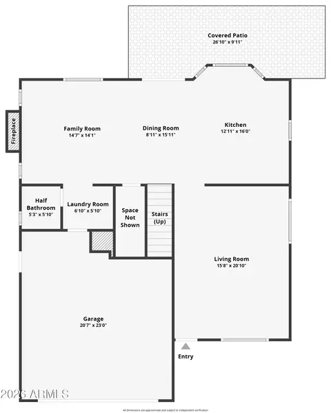 Floorplan - 466 W Smoke Tree Rd, Gilbert, AZ 85233 photo 1 of 2