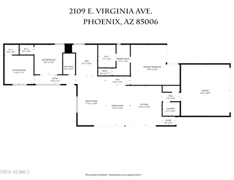 Floorplan - 2109 E Virginia Ave, Phoenix, AZ 85006 photo 1 of 1